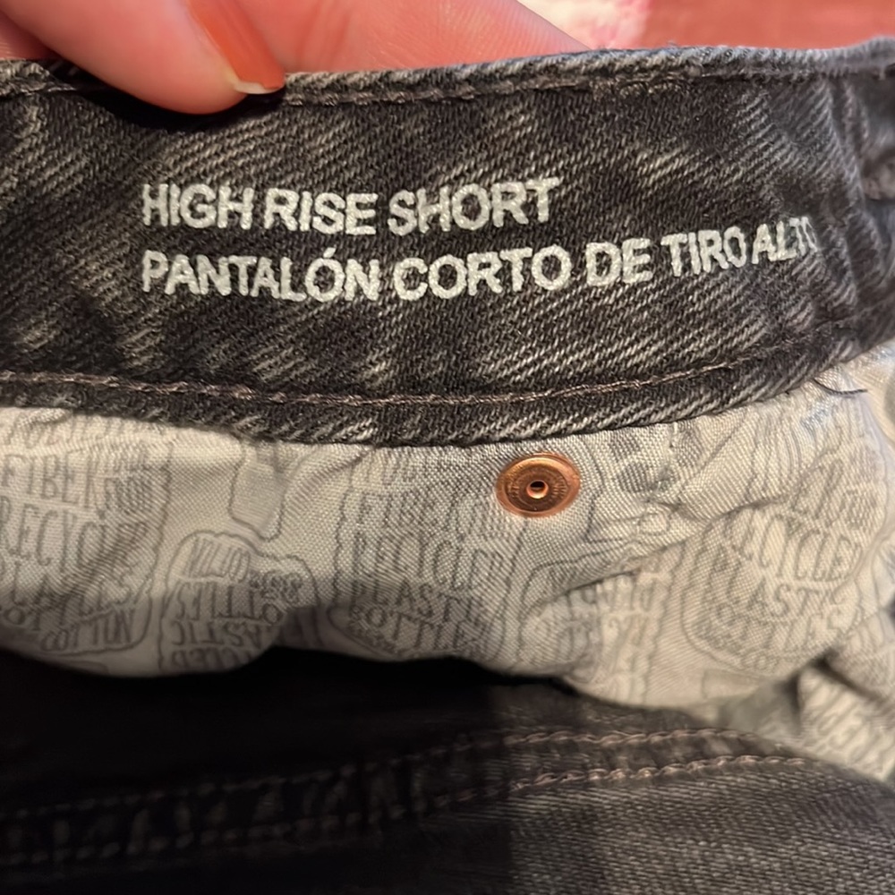 Wild Fable Black High Rise Denim Shorts 12 - Picture 4 of 4
